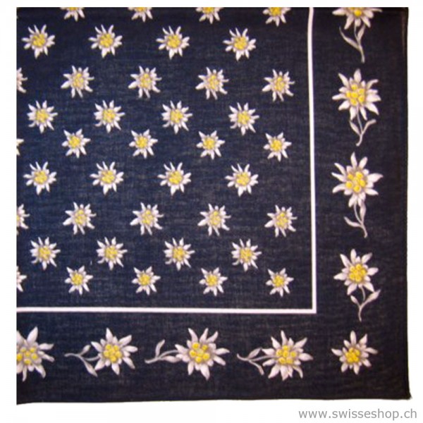 Nickituch Edelweiss, 55 x 55 cm, 100 % Baumwolle