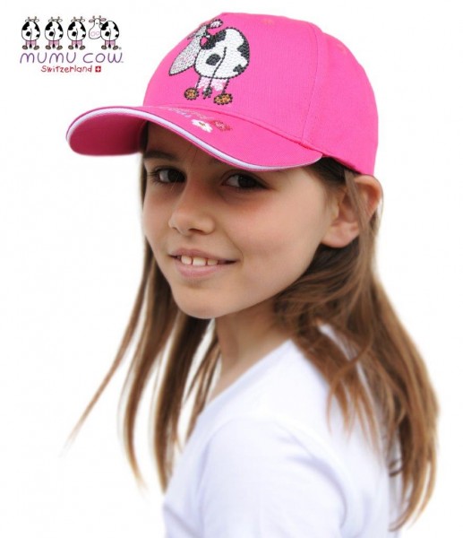 Kindermütze Mumucow Strass, fuchsia
