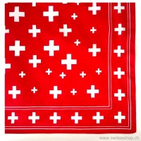 Nickituch Schweizerkreuz, rot