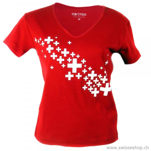 Damen T-Shirt Swiss Cross