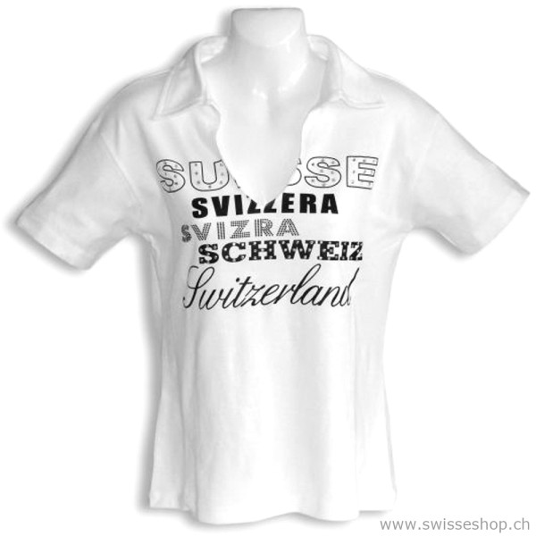 Damen Polo-Shirt SCHWEIZ SWITZERLAND