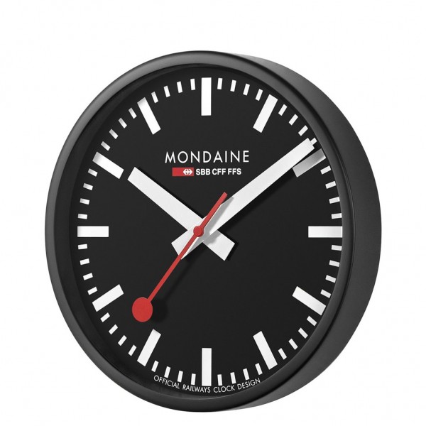 Mondaine SBB Wanduhr schwarz 25 cm