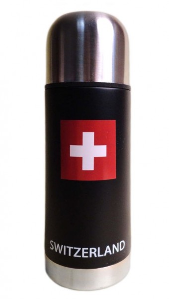 Thermosflasche SWITZERLAND schwarz