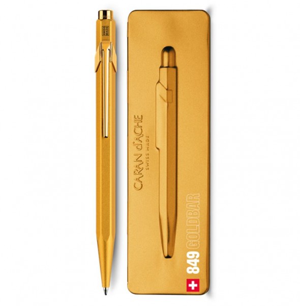 Caran d'Ache Kugelschreiber 849 Goldbar- mit Etui