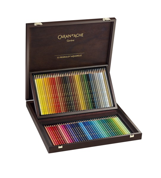 Caran d'Ache Geschenk-Koffer Prismalo, 80 Farbstifte