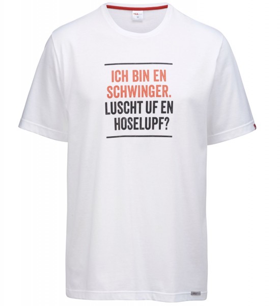 Herren T-Shirt "ich bin en Schwinger" weiss