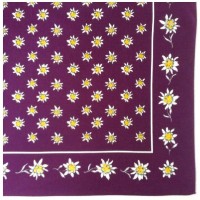 Nickituch Edelweiss, 55 x 55 cm, 100 % Baumwolle