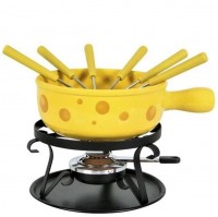 Käse Fondue-Set "Formaggio", 9-teilig, gelb